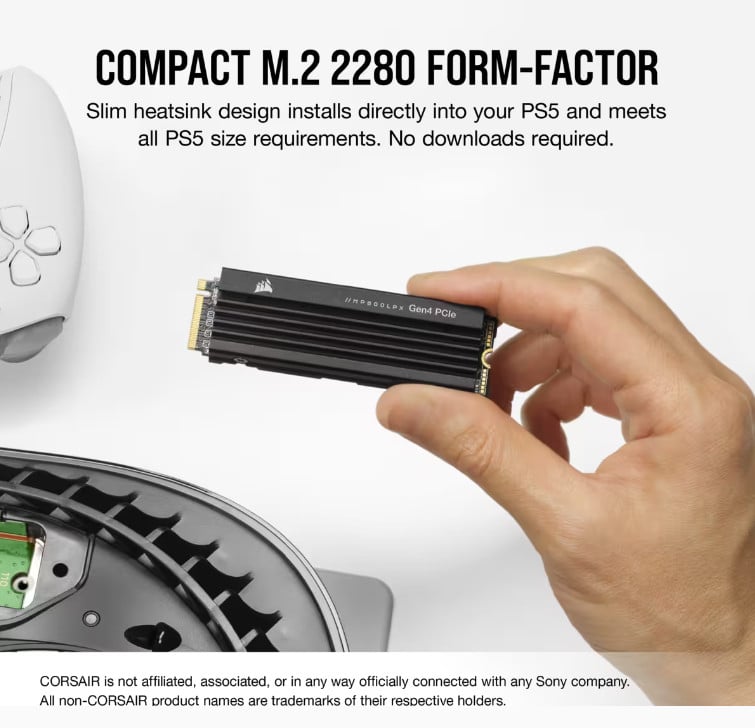 خرید حافظه اس اس دی Corsair MP600 Pro LPX مخصوص PS5 - دو ترابایت خرید حافظه اس اس دی Corsair MP600 Pro LPX مخصوص PS5 - دو ترابایت 