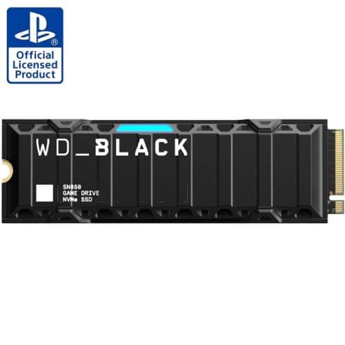 خرید حافظه اس اس دی WD_BLACK SN850 دارای هیت سینک - مخصوص PS5 - دو ترابایت