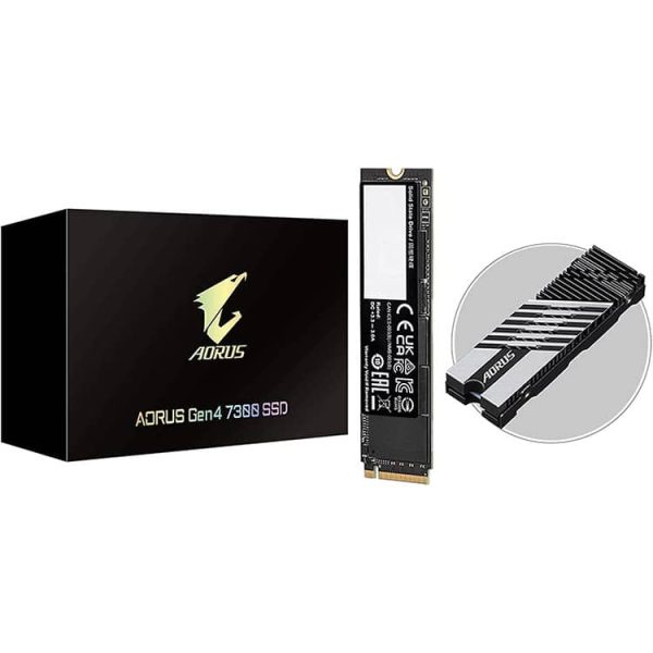 حافظه اس اس دی Aorus 7300 دارای هیت سینک - یک ترابایت